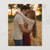 Lila Rustikal Lights Foto Hochzeit Einladung (Rückseite)