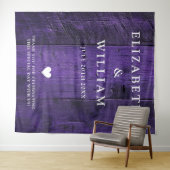 Lila Rustikale Boho Barn Wood Foto Stand Hintergru Wandteppich (Beispiel (Horizontal))