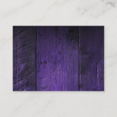 Lila Rustikale Brauerei Hochzeit Vielen Dank Platzkarte (Rückseite)