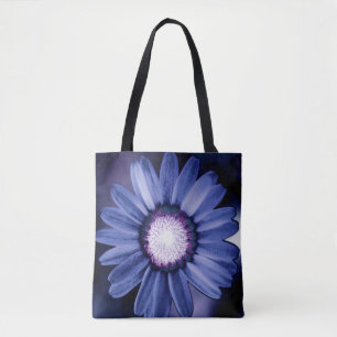 Lila Rustikale Gänseblümchen-Tragetasche Tasche