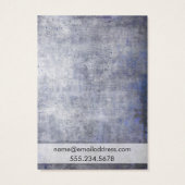 Lila Rustikale Grunge Ohrring-Display-Karten (Rückseite)