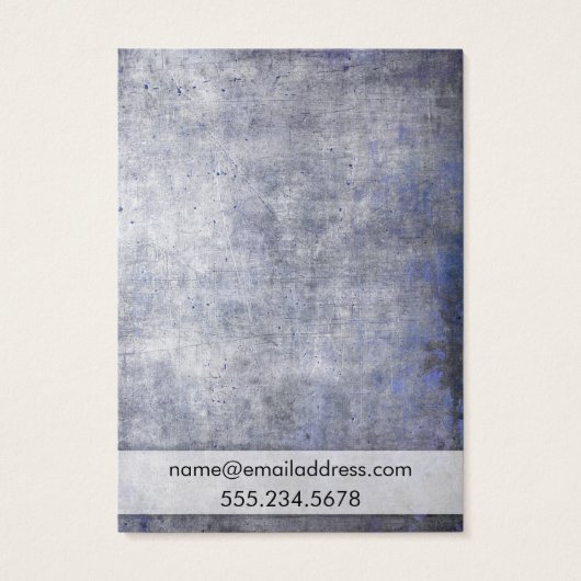 Lila Rustikale Grunge Ohrring-Display-Karten (Rückseite)