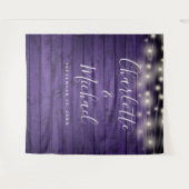 Lila Rustikale Holzsäulenleuchten - Hintergrund Wandteppich (Vorderseite (Horizontal))