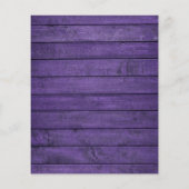 Lila Rustikale Lights Hochzeitseinladung (Rückseite)