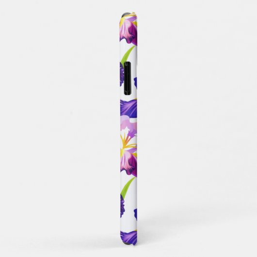 Lila Rustikale Wiese Iris Blume Aquarell Case-Mate iPhone Hülle (Hinten/Rechts)
