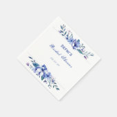 lila rustikales Brautparty Serviette (Ecke)