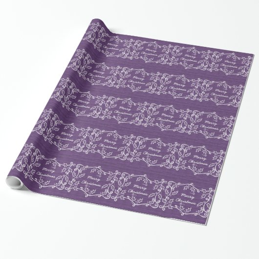 Lila rustikales Holzerpapier Geschenkpapier (Ungerollt)