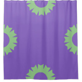 Lila Sage Geo Duschvorhang