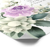 Lila Sage Green Quinceañera Seekartenzeichen Poster (Ecke)