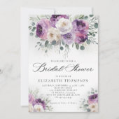 Lila Sage Lavender Eucalyptus Chic Brautparty Einladung (Vorderseite)