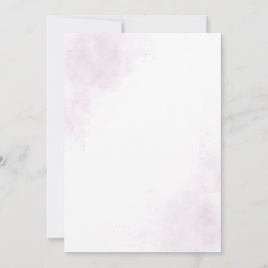 Lila Sage Lavender Eucalyptus Chic Brautparty Einladung (Rückseite)