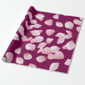 Lila Sakura Rosa Blütenblätter Geschenkpapier (Ungerollt)