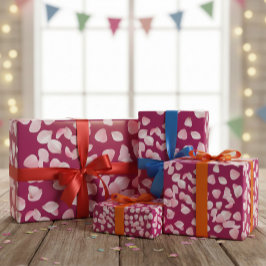 Lila Sakura Rosa Blütenblätter Geschenkpapier