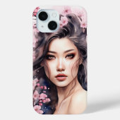 Lila Sakura Tattoo Case Mate Phone Case (Rückseite)