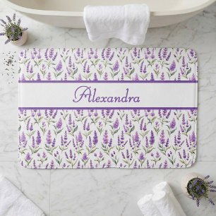 Lila Salbei Grün Lavendel Benutzername Badematte