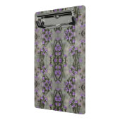 Lila Salz Heliotrope Wildblume Muster Mini Cli Klemmbrett (Gewinkelt2)