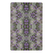 Lila Salz Heliotrope Wildblume Muster Mini Cli Klemmbrett (Rückseite)