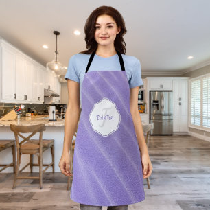 Lila Sand Ripples Personalisierte Schürze