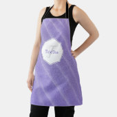 Lila Sand Ripples Personalisierte Schürze (InSitu)