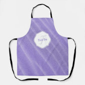 Lila Sand Ripples Personalisierte Schürze (Vorderseite)