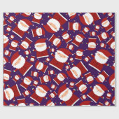 Lila Sankt-Muster Geschenkpapier (Flach)