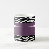 Lila Sassy Star Zebra Tasse (Mittel)