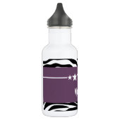 Lila Sassy Star Zebra Trinkflasche (Links)