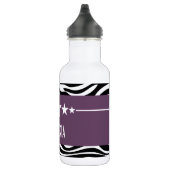 Lila Sassy Star Zebra Trinkflasche (Rechts)