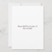 Lila Satin-Band-Hochzeit Einladung (Rückseite)