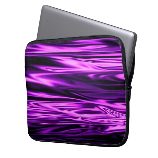 Lila Satin...... Laptopschutzhülle (Vorderseite Links)