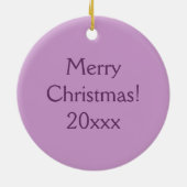 Lila Satinherz Keramik Ornament (Hinten)