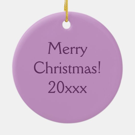 Lila Satinherz Keramik Ornament (Hinten)