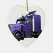 Lila Sattelschlepper Keramikornament (Rechts)