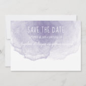 Lila Save the Date-Karte Date (Vorderseite)