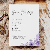 Lila Save the Date Vorlage
