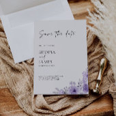 Lila Save the Date Vorlage