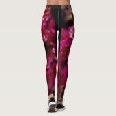 Lila Saxibrech Wildblume Arktis Küste Leggings (Rückseite)