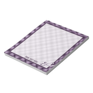 Lila Saxophon Notizblock