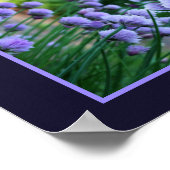 Lila Scallion Abstrakte Blume Orton Poster (Ecke)