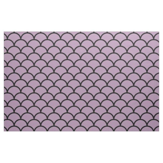 Lila Scallop-Muster Stoff (Fat Quarter (45,7 x 55,9 cm))