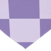 Lila Schachbrett Diamant Muster 16 x 108 Großer Tischläufer (Ecke)