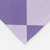Lila Schachbrett Diamantmuster Fleecedecke (Ecke)