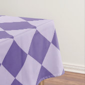 Lila Schachbrett Diamantmuster Tischdecke (Beispiel)
