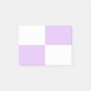 Lila Schachbrett Post-it Klebezettel