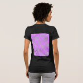 Lila Schachbretter T-Shirt (Schwarz voll)