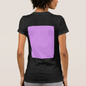 Lila Schachbretter T-Shirt (Rückseite)