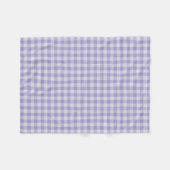 Lila Schachbrettmuster Fleecedecke (Vorderseite (Horizontal))