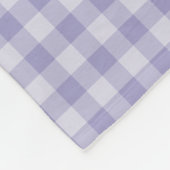 Lila Schachbrettmuster Fleecedecke (Ecke)