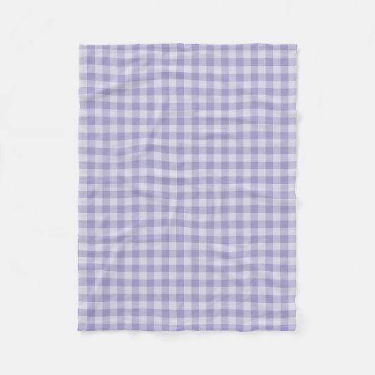 Lila Schachbrettmuster Fleecedecke (Vorderseite)