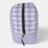 Lila Schachbrettmuster-Kulturtasche Waschbeutel (Rechts)